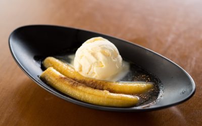 Banana flambada: um clássico do menu japonês