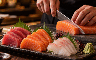O segredo do corte: por que o formato do peixe muda o sabor do sashimi?